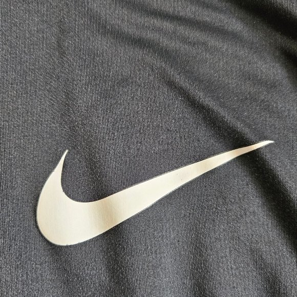 NIKE PRO Jock Man's Black spandex TIGHTS 3/4 Compression Pants Size M - Picture 9 of 9